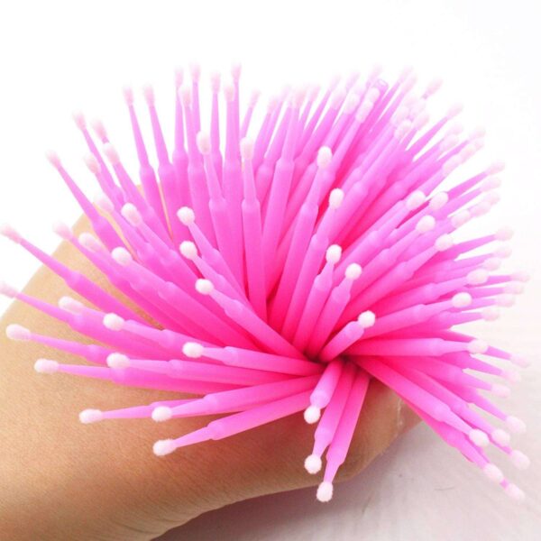 Eyelash Micro Brush Lash Primer Applicator, Mascara Brushes for Eyelash Extension, Makeup, Disposable Micro Applicator Brush Micro Eyelash Swabs - Image 3