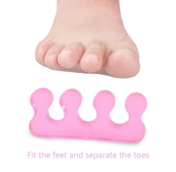 Toe Separators for Nail Polish, Toe Spacers Gel Toe Separator Toe Dividers Pedicure for Toenail Finger Tools 4 Colors - Image 7