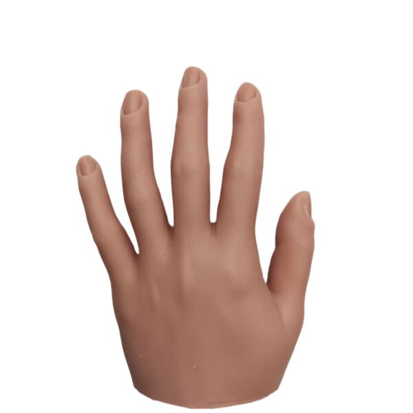 Nail art silicone practice hand flexi finger produce nail mannequin trainer silicone training nail hand tool - Image 4