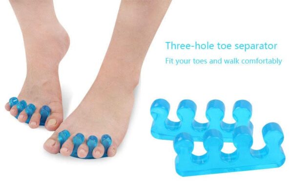 Toe Separators for Nail Polish, Toe Spacers Gel Toe Separator Toe Dividers Pedicure for Toenail Finger Tools 4 Colors - Image 2