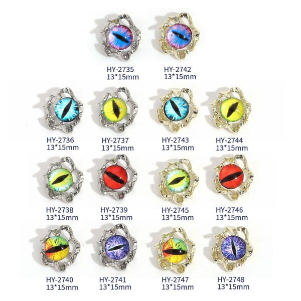 Hell Demon Mens Chinese Dragon Claw Gothic Punk Halloween nail Accessories - Image 3