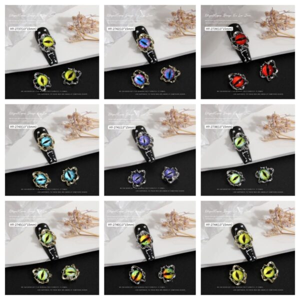 Hell Demon Mens Chinese Dragon Claw Gothic Punk Halloween nail Accessories - Image 5