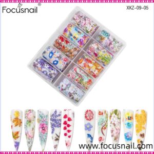2020 New Foil Explosion Nail Art 3D Stickers Transfer Sticker designer nail foil