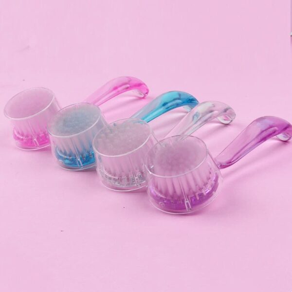 Gesichtsreinigungsbürste Super synthetische Haar-Bürste für die Reinigung und Peeling-Rosa - Image 5