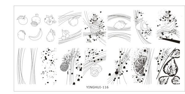 Summer Season style nail art steel plate printing template nail art decoration printing mould painted steel plate nail pattern - Image 9