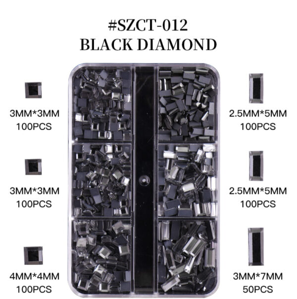 Nail Crystal Kit Multi Shapes Glass Rhinestones for Nail Art Craft Mix Sizes Flatback for Rhinestones nail supplies - Image 7