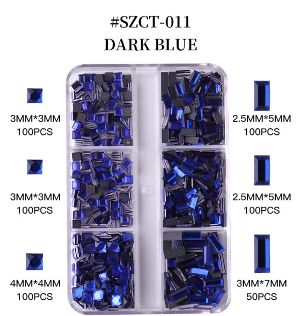Nail Crystal Kit Multi Shapes Glass Rhinestones for Nail Art Craft Mix Sizes Flatback for Rhinestones nail supplies - Image 3