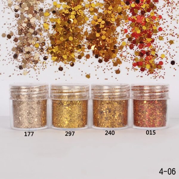 10g Reflective Prism Nail Slices Spangles Lridescent Crystal Sequins Hexagon Paillette Gorgeous Charm Diamond Decoration Flakes - Image 7