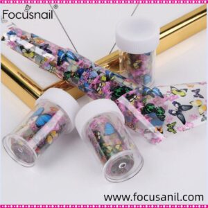 Butterfly Holographic Nail Stickers Plastic Nail Art Foil Sticker Decal