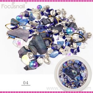 new fashion sea series nail art stud 3d alloy gold mermaid & starfish & shell star nail art decoration