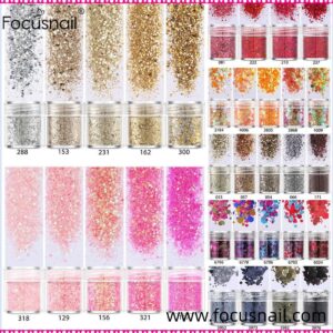 10g Reflective Prism Nail Slices Spangles Lridescent Crystal Sequins Hexagon Paillette Gorgeous Charm Diamond Decoration Flakes