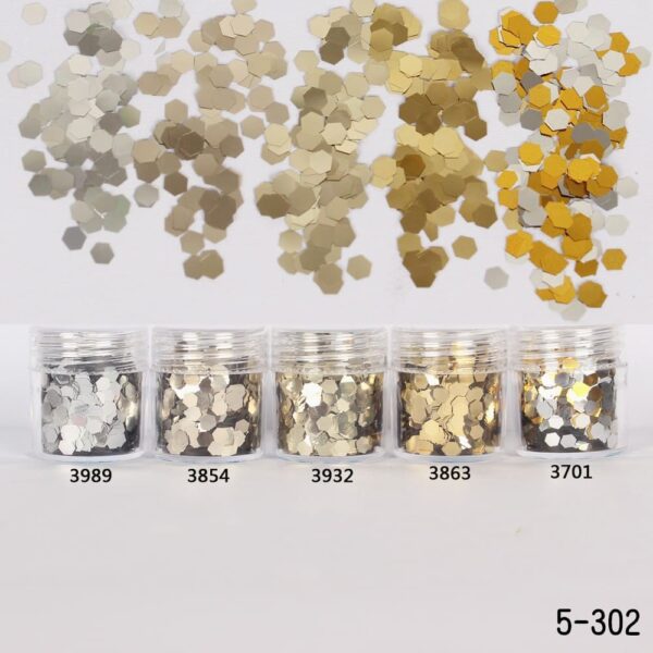 10g Reflective Prism Nail Slices Spangles Lridescent Crystal Sequins Hexagon Paillette Gorgeous Charm Diamond Decoration Flakes - Image 4