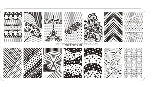 Summer Season style nail art steel plate printing template nail art decoration printing mould painted steel plate nail pattern - Image 8