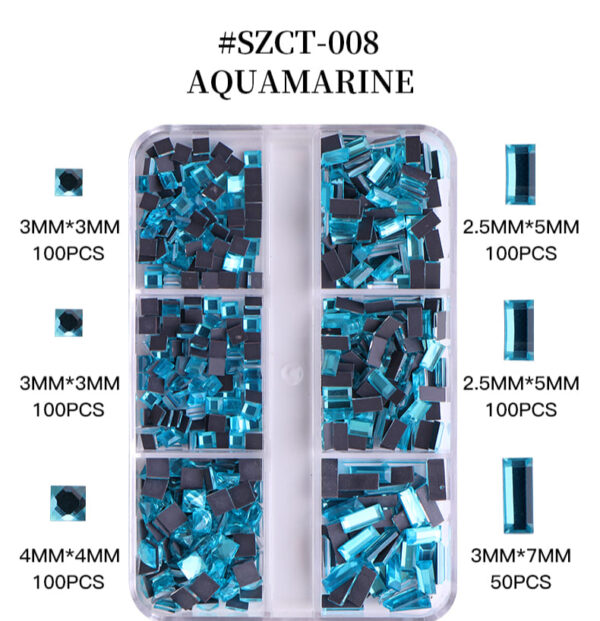 Nail Crystal Kit Multi Shapes Glass Rhinestones for Nail Art Craft Mix Sizes Flatback for Rhinestones nail supplies - Image 2