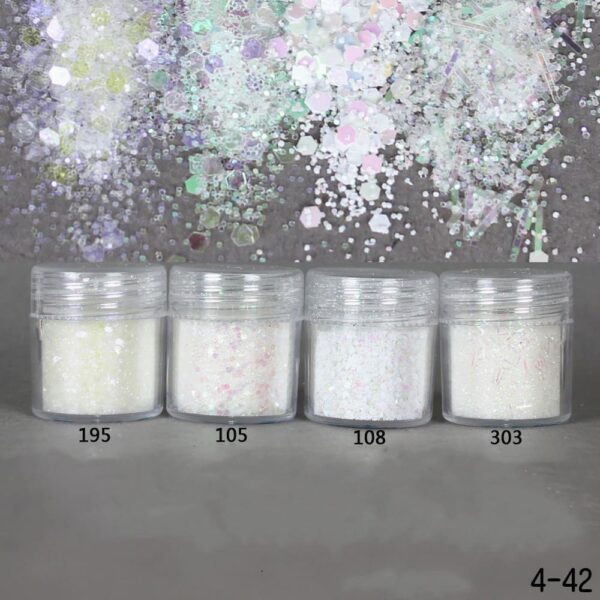 10g Reflective Prism Nail Slices Spangles Lridescent Crystal Sequins Hexagon Paillette Gorgeous Charm Diamond Decoration Flakes - Image 3