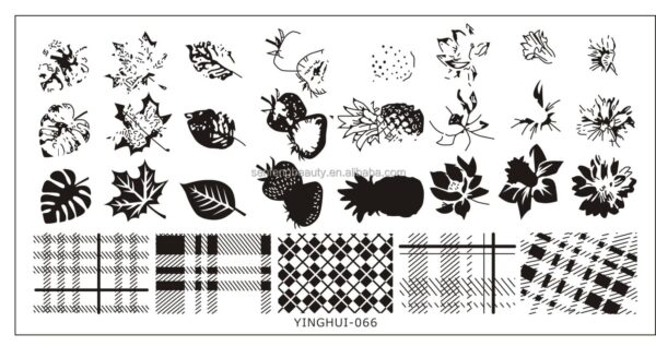 Summer Season style nail art steel plate printing template nail art decoration printing mould painted steel plate nail pattern - Image 5
