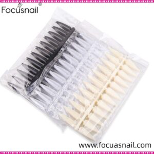 Refills Fingernail 240 pieces Hard nail art tips Extra long hard nail art display Gel polish color chart