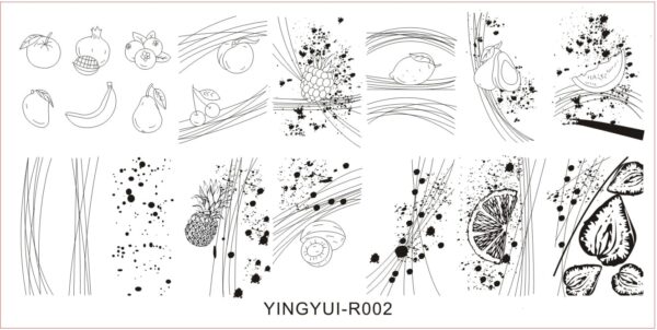Summer Season style nail art steel plate printing template nail art decoration printing mould painted steel plate nail pattern - Image 3