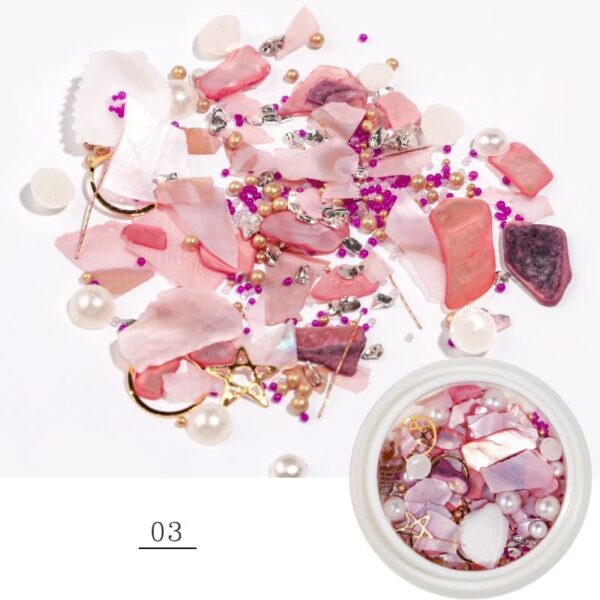 new fashion sea series nail art stud 3d alloy gold mermaid & starfish & shell star nail art decoration - Image 6