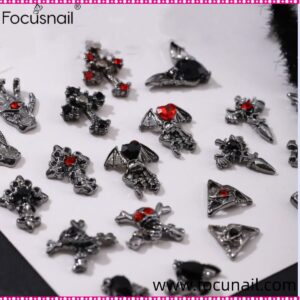 24pcs Halloween Nail Charms for Acrylic Nails 3D Alloy Halloween Nail Art Charms Skeleton Snake Spider Charms for Nails Skull Nail Charms Y2k Metal Nail Jewels for Nail Art Supplies Women Nail Designs