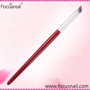 1 Piece Manicure Painting Shading Pen DIY Salon Drawing Tool Dark Red Wood Handle Gradient Nail Art Gel Brush