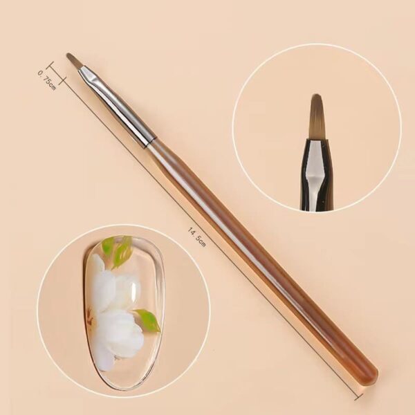 Nail Art Acrylic Tawny Rod Design Brush Set Crystal Carving Drawing Pen Phototherapy Gel Painting Brushes Manicure Tool - Image 15
