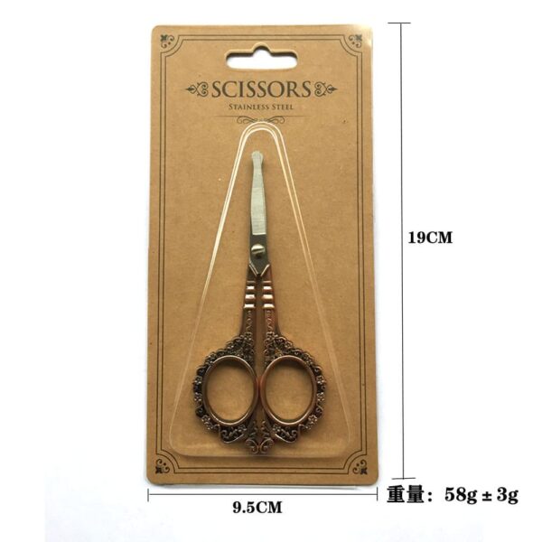 Retro style nail art exclusively for plum scissors yarn cutting tea bag cutting creative scissors nail art decoration tools - Image 7
