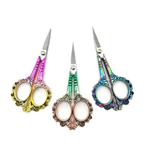 Retro style nail art exclusively for plum scissors yarn cutting tea bag cutting creative scissors nail art decoration tools - Image 6