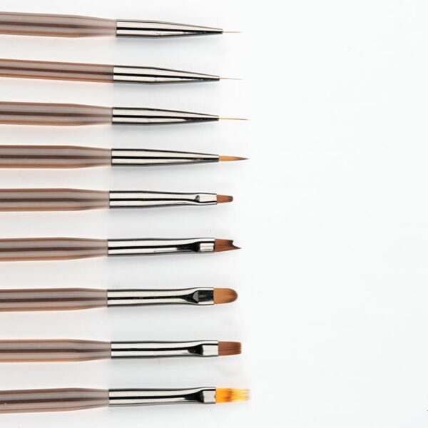 Nail Art Acrylic Tawny Rod Design Brush Set Crystal Carving Drawing Pen Phototherapy Gel Painting Brushes Manicure Tool - Image 10