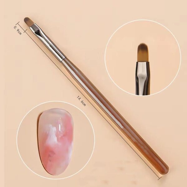 Nail Art Acrylic Tawny Rod Design Brush Set Crystal Carving Drawing Pen Phototherapy Gel Painting Brushes Manicure Tool - Image 9