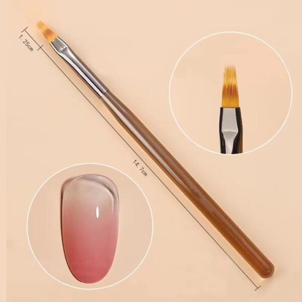 Nail Art Acrylic Tawny Rod Design Brush Set Crystal Carving Drawing Pen Phototherapy Gel Painting Brushes Manicure Tool - Image 4
