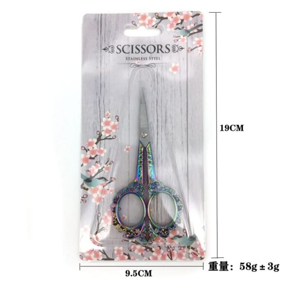 Retro style nail art exclusively for plum scissors yarn cutting tea bag cutting creative scissors nail art decoration tools - Image 8
