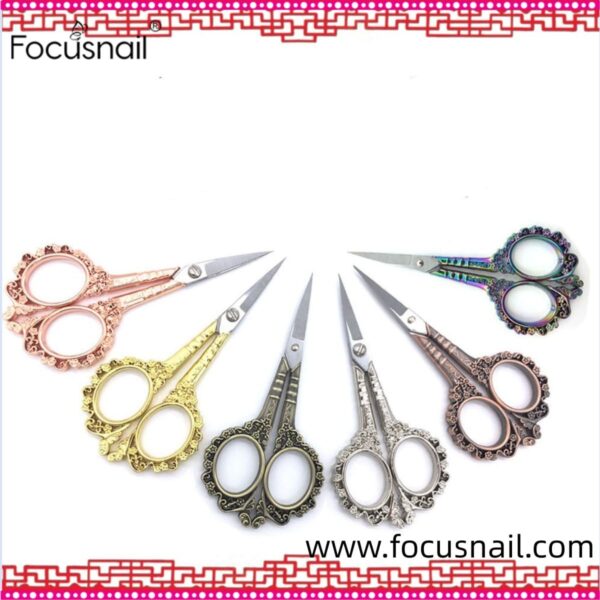 Retro style nail art exclusively for plum scissors yarn cutting tea bag cutting creative scissors nail art decoration tools