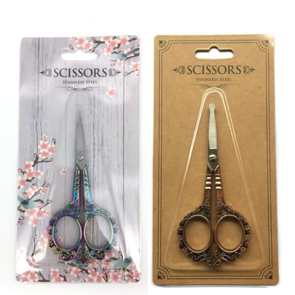 Retro style nail art exclusively for plum scissors yarn cutting tea bag cutting creative scissors nail art decoration tools - Image 9