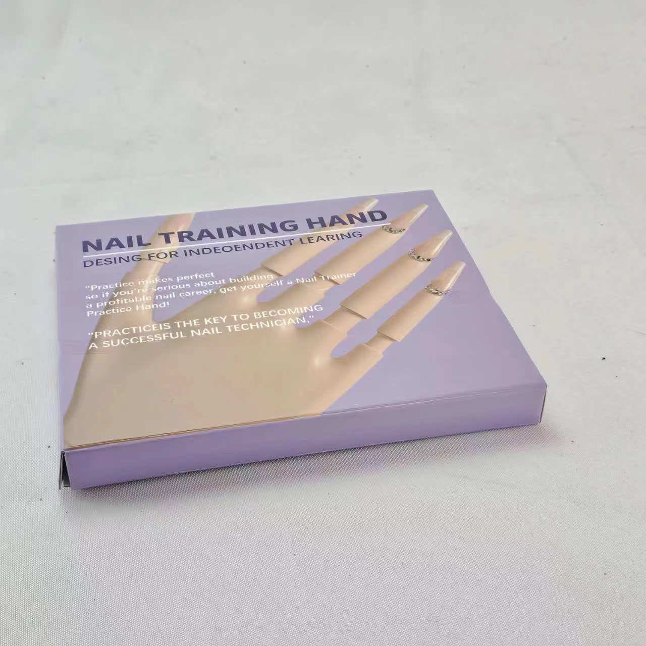 Fake Nails Nail Polish Practice Hand Realistic Art Adjustable Soft Silicone Manicure Hand Salon for Beginners - Image 8
