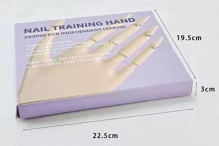 Fake Nails Nail Polish Practice Hand Realistic Art Adjustable Soft Silicone Manicure Hand Salon for Beginners - Image 10