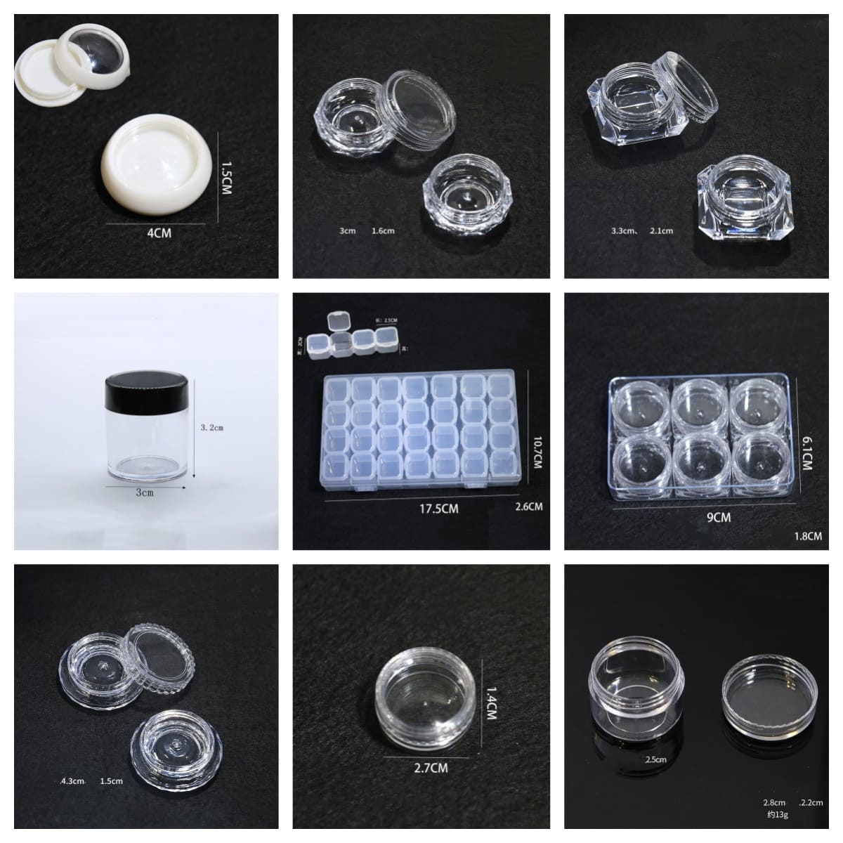 Plastic acrylic clear dispenser box, jewelry, accessories powder dispenser box - Image 5