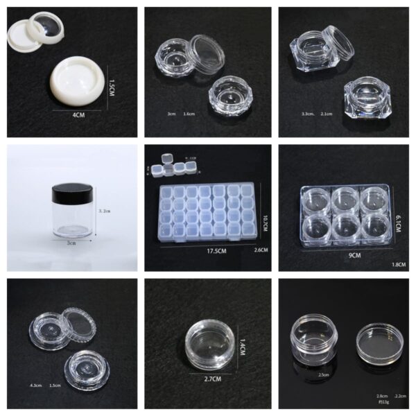 Plastic acrylic clear dispenser box, jewelry, accessories powder dispenser box - Image 5