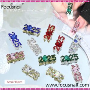 Nail Rhinestone Kit Numbered Nail Jewels DIY Nail Charms Mini Nail Charms Manicure Decoration Nail Charm Decorations