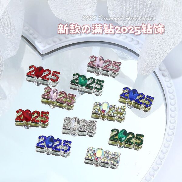 Nail Rhinestone Kit Numbered Nail Jewels DIY Nail Charms Mini Nail Charms Manicure Decoration Nail Charm Decorations - Image 3