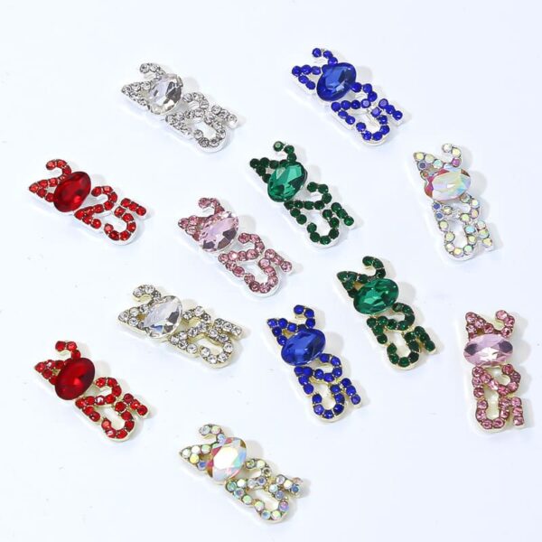 Nail Rhinestone Kit Numbered Nail Jewels DIY Nail Charms Mini Nail Charms Manicure Decoration Nail Charm Decorations - Image 2