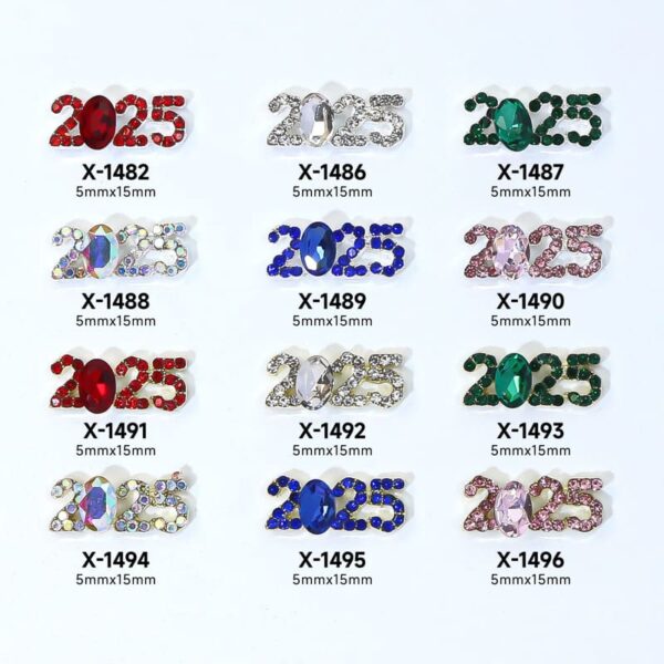 Nail Rhinestone Kit Numbered Nail Jewels DIY Nail Charms Mini Nail Charms Manicure Decoration Nail Charm Decorations - Image 4