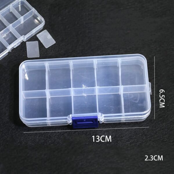 Plastic acrylic clear dispenser box, jewelry, accessories powder dispenser box - Image 2
