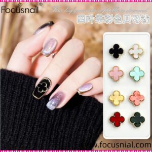 Nail Jewelry  Parts Clover Shell Style Stone