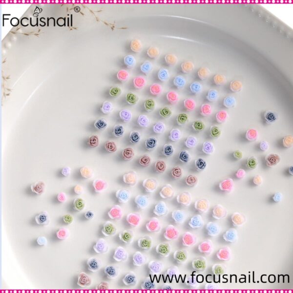 Nail Part Roses 3D effect, Resin accessory, Nail art, One Phone Nail