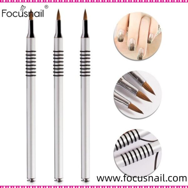 Nail Art Acrylic Brush Kolinsky Sable Designer 3D Gel Manicure Beauty Art Tools
