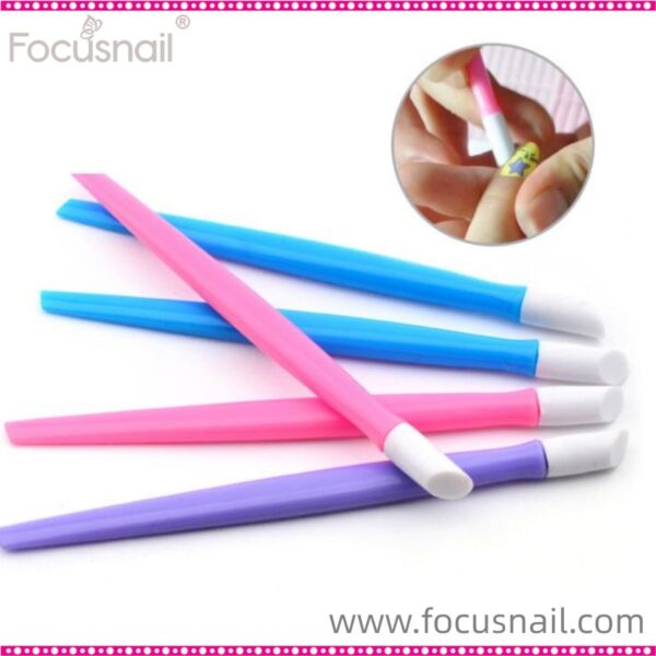 Nail Brushes Arrival Nail Sticker Push Stick Rod Polish Remover Nail Art Cuticle Pusher Tools Accessories
