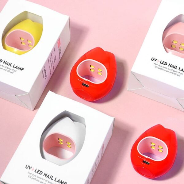 Portable Nail Dryer Lamp Upgrade Four High Efficiency UV Gel Curing Machine for Manicure Compact Convenient USB Powered - Image 2