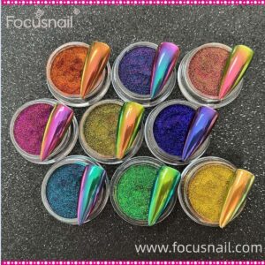 Chrome Powder for Gel Nails,Nail Chrome Powder Chrome Nail Powder Shinning Chrome Pigment Mirror Glitter Chrome Powder for Nails Fine Glitter