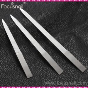 3 Pieces Diamond Nail File Set Stainless Steel Double Side Nail File Metal Sapphire Buffer File